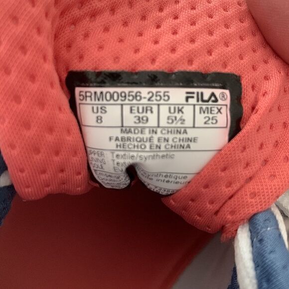 Fila Memory Foam Athletic Sneakers Size 8 - Picture 9 of 10
